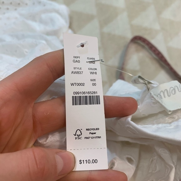 J crew classic fit shirt eyelet white 00 - Picture 6 of 6